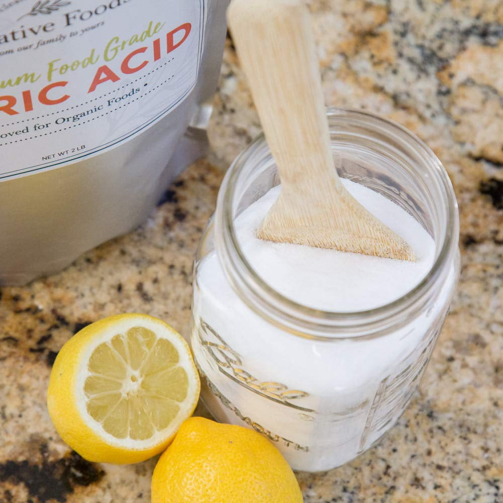 Relative Foods Citric Acid Powder Food Grade – 2 lb - Pure Citric Acid for Cooking, Canning, Bath Bombs & More - Non-GMO, Gluten-Free, No Additives - Resealable Bag