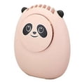 thumbnail image 3 of Pink Portable Neck Fan - Adjustable Lanyard USB Rechargeable Handsfree Mini Fan for Outdoor Use, 3 of 5
