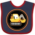 thumbnail image 3 of Inktastic Construction Digger Truck Boys Baby Bib, 3 of 4