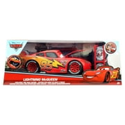 1:24 Scale Metal Die Cast Lightning Mcqueen With Tire Rack By Jada Toys