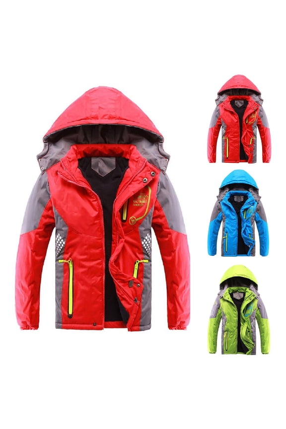 Coats For Boys Boys Winter Coat 10-12 Latest Boys Thicken Fleece Hooded Jacket Warm Quilted Coat Outdoor Cool Cute Fashion for Winter Autumn Spring Lightweight Puffer Jacket for Baby kids