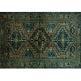 thumbnail image 1 of Ahgly Company Machine Washable Indoor Rectangle Persian Turquoise Blue Traditional Area Rugs, 7' x 9', 1 of 4
