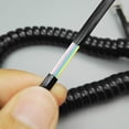 thumbnail image 5 of Cable modular en espiral de 4 núcleos para teléfono/auricular RJ9, rojo, 5 of 5