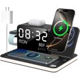 thumbnail image 1 of Estación de carga Inalámbrica 7 en 1 con Cargador inalámbrico de reloj para Estación de carga Dual IPhoneBedside, 1 of 1
