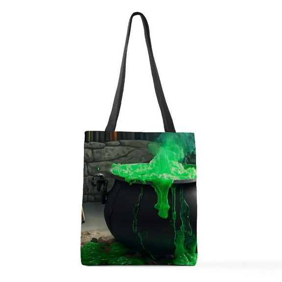 CafePress - Witch's Brew Medium Tote Bag - Polyester Tote Bag 16"x16"