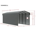 thumbnail image 4 of Arrow 10 x 29 x 9 ft Eggshell Steel Carport With 2 Side Wall Kit, 4 of 15
