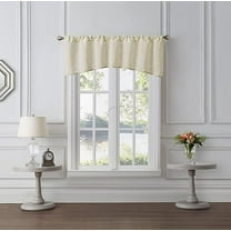 Bed & Bath Tiburon Sheer Arched Window Valance in Ivory