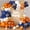 Orange and Navy Blue, variant on Orange and Black Balloons Arch Kit 164pcs Orange Black White and Chrome Silver Confetti Balloons for Baby Shower Graduation Halloween Fall Themed Birthday Party Decorations