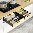 thumbnail image 4 of Cabinet Pull Out Drawer Carbon Steel Slide-Out Shelves Pull Out Cabinet Shelf Bottom-Mounted Slide Out Storage Shelves For Kitchen Cabinets Bathroom Vanity Pantry, 4 of 9