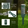 thumbnail image 4 of HBN Outdoor Power Strip Timer with Photocell(w Remote Control), Yard Stake Countdown Timer(2, 4, 6, 8 Hour),Weatherproof Outside Lights Timer Dusk to Dawn for Christmas Lights,6 Outlets,6ft Cord, 4 of 9