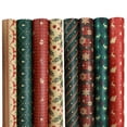 thumbnail image 2 of 2023 Navidad Año Nuevo Embalaje plano plegable 25 estilos Hojas de papel artesanal Caja de regalo de Navidad Papel de regalo, 2 of 4