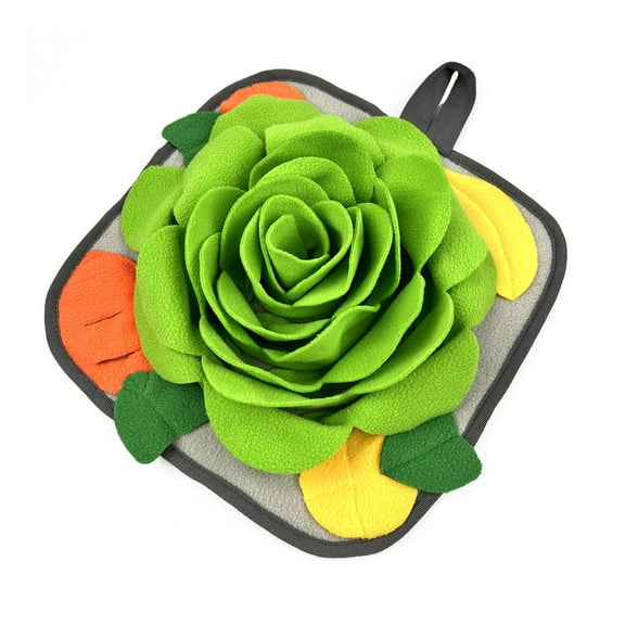 AUQ Dog Licking Mat Breathable Design Snuffle Mat for Dogs Soft Cushioning Snuffle Mat for Dogs Large Breed Green