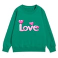 thumbnail image 3 of Ruyang LOVE Heart Sweatshirt for Girls Valentines Day Graphic Pullover Sweaters Cute Trendy School Preppy Sweatshirts, 3 of 6