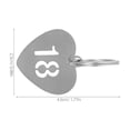 thumbnail image 2 of OUNONA 30Pcs Metal Number Keychain Tags Stainless Steel Numbered Key Identifiers for Luggage, 2 of 8