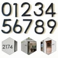 thumbnail image 5 of Large 5.6\" Modern Floating House/Door Numbers 12mm Brushed Stainless Steel, 5 of 5
