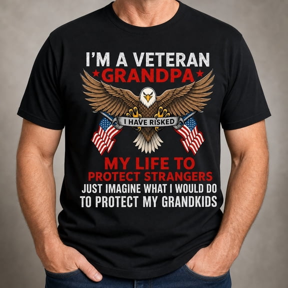 Trenditee Veteran Grandpa T-Shirt