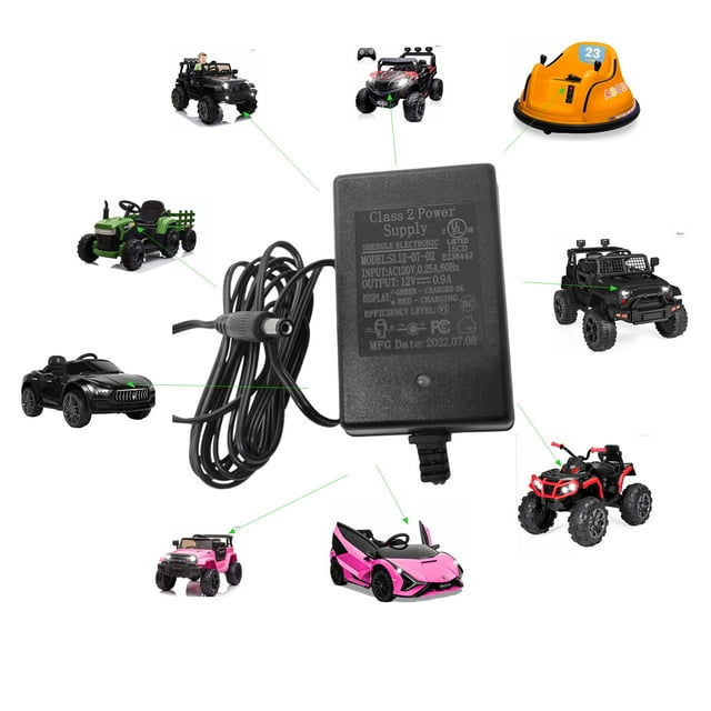 Cargador de batería de 12 V para Ride On Toys Universal Charger Kids