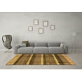 thumbnail image 3 of Ahgly Company Indoor Square Abstract Brown Modern Area Rugs, 6' Square, 3 of 4