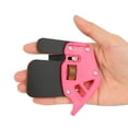 thumbnail image 3 of Splihome Plastic Leather Finger Tab Finger Guard Protection Pad Protector Glove Pink M, 3 of 8
