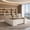 71" Light Walnut & White, variant on 71" L-Shaped Executive Desk with Electric Height Adjustment, Power Outlets, File Cabinet, Storage & Privacy Panel, Light Walnut & White