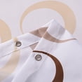 thumbnail image 4 of Modern Geometric Shower Curtain Beige and Brown Circle Pattern, 70 x 79 inches, Waterproof Polyester with 16 Hooks, 4 of 7