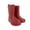 Red, variant on Solid Rain Boots Toddler Children Soft Pull On Rainboots Boys Girls Classic Water Shoes Baby Anti Slip Garden Boots