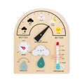 thumbnail image 1 of Juguete didáctico de madera para niños con estación meteorológica, 1 of 5