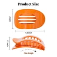 thumbnail image 2 of AWAYTR 6 PCS Oval Flat Hair Claw Clips for Women, Medium French Clips with Strong Grip, Non Slip Hair Clips for Thick & Thin Hair, 2 of 7