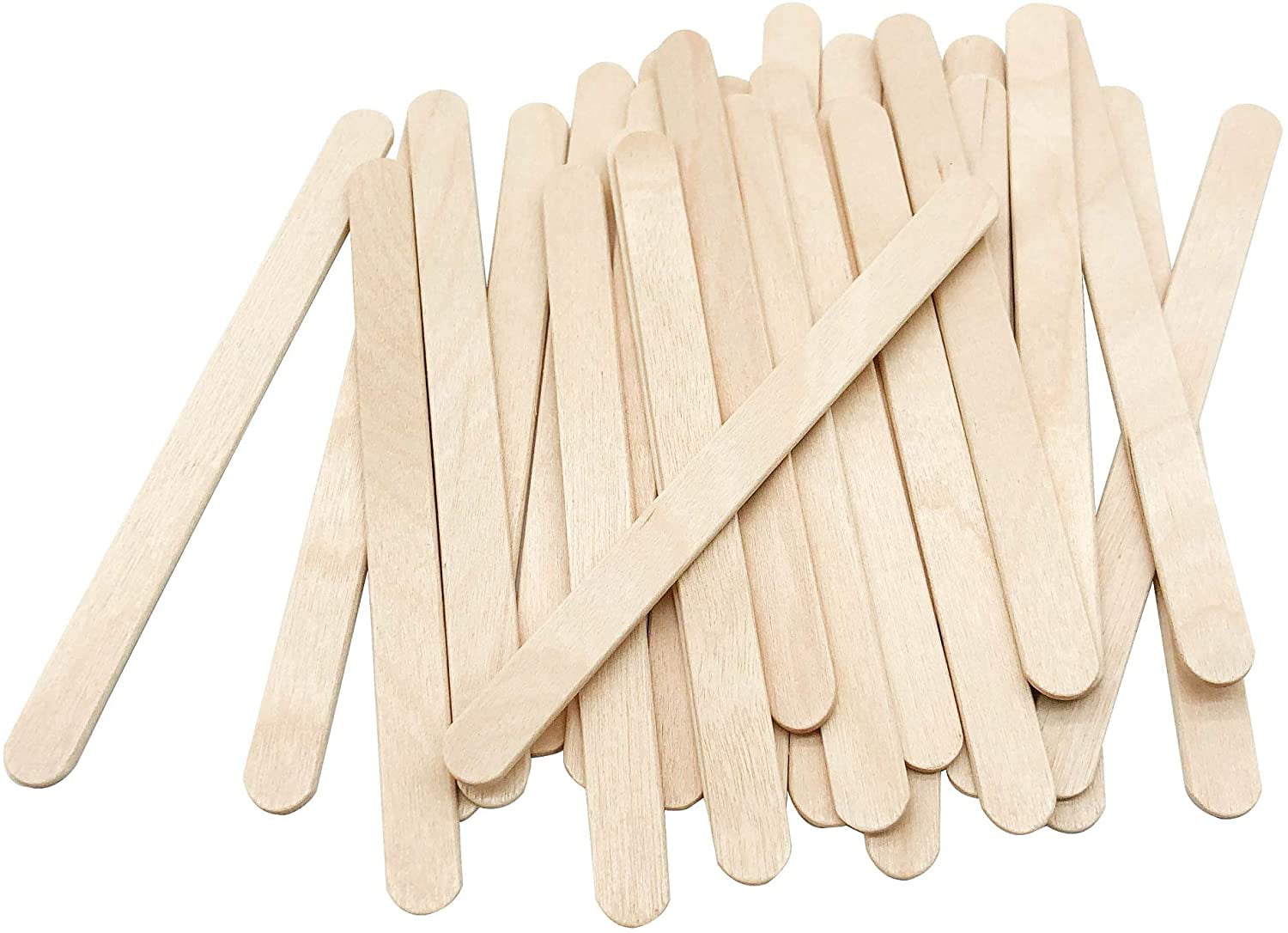 HEIHAK 1000 PCS 6 Inch Popsicle Stick, Wood Craft Sticks Bulk, Lollipop  Sticks, Ice Cream Popsicle Sticks for Craft Waxing Supplies, 6 x 0.4 x 0.08