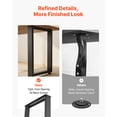thumbnail image 6 of VEVOR Table Legs, 29.5" H x 23.6" W Square Steel Furniture Legs, Modular Design, Easy Assembly, 2204 lbs Max Load Heavy Duty, for Home Office Desk, Workbenches, Dinner Bar Tables, Set of 2, Black, 6 of 9