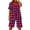 A05 Hot Pink-Linen Sets, variant on Mifsaly Linen Sets for Women 2 Piece Plaid Lounge Matching Set Short Sleeve Button up Tops Loose Wide Leg Shorts with Pockets L