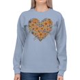 thumbnail image 2 of Floral Heart Design Women's Sweatshirt, 2 of 3