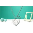 thumbnail image 2 of Uloveido Stainless Bible Verse Faith Quote Necklace with Real Mustard Seed Charms Christian Jewelry Piece Gifts for Women Y818 (Heart Faith-Round Seed), 2 of 7