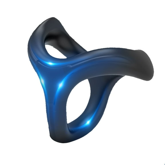 Silicone Penis Ring for Men, XBONP Lasting Stronger Stretchy Adult Sex Toys, Black