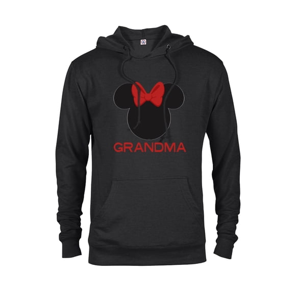 Disney Minnie Mouse Grandma Family - Pullover Hoodie for Adults – Customized-Black