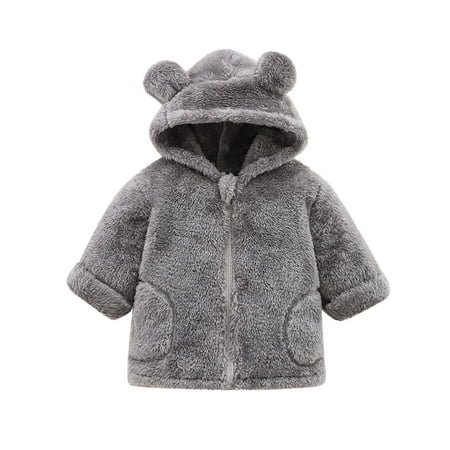 

JDEFEG Winter Coat for Youth Girls Kids Coat Winter Jacket Girls Boys Hooded Soild Cartoon Ears Toddler Outwear Windproof Warm Girls Coat Jacket Winter Coat Junior Girls Polyester Fiber Grey 66