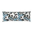 thumbnail image 2 of Body Pillow Cover, Football Soccer Ball Body Pillow Cases with Zipper Soft Breathable Smooth Skin Friendly Long Pillow Case 20x60 inches, 1Pcs, 2 of 7
