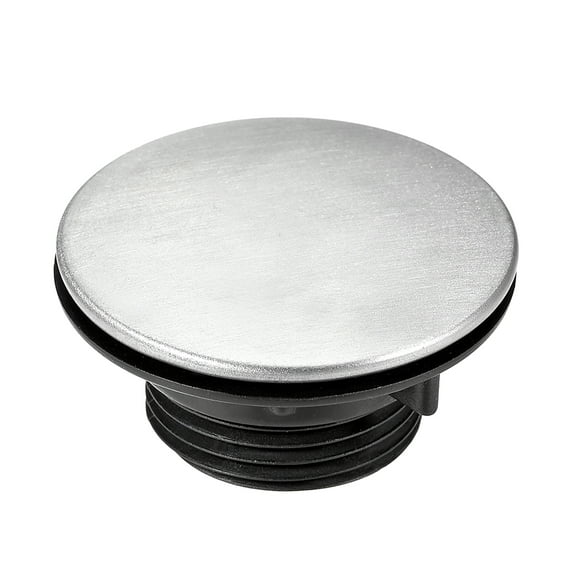 Uxcell Faucet Hole Covers 304 Stainless Steel, Plastic 1.8" x 0.94" for 1.2"-1.6" Hole Silver