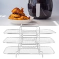 thumbnail image 4 of Ovzne Stainless Steel Grill Fryer Accessories Cool Rack Three Layer On Clearance, 4 of 6