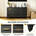 thumbnail image 5 of Aukfa 6-Drawer Tall Metal Dresser, Steel Storage Chest with Quiet-Glide Drawers, Scratch-Resistant Bedroom Cabinet, 5 of 8