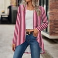 thumbnail image 2 of Weiqiqre Sweatshirt for Women, Open Front Cardigan, Long Sleeve Soft Ribbed Knit All-Season Outerwear with Irregular Hem, 2 of 7