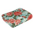 thumbnail image 2 of Salouo Rose Flowers for Ultra Absorbent and Soft Hand Towels for Bath, Hand, Face, Gym and Spa-27.5x16in, 2 of 8