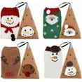 thumbnail image 2 of Christmas Fuzzy Socks, 4 Pairs Christmas Holiday Socks Soft Cozy Socks Warm Slipper Winter Socks for Women Girls, 2 of 6