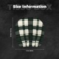 thumbnail image 4 of 2 Pce Car Headrest Cover 11×10.2in With Elastic Easy To Install Anti-Crack Stain Tear Used For Most Car Headrest Springgreen Buffalo Plaid Check Tartan Scotland_41650_2, 4 of 8