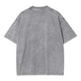 thumbnail image 4 of Sopiago Mens Oversized T Shirt Short Sleeve Vintage Washed Basic Loose Tees Grey,M, 4 of 6
