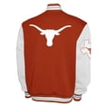thumbnail image 3 of Men's Franchise Club Texas Orange Texas Longhorns Fleece Varsity Full-Snap Jacket, 3 of 3