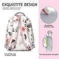 thumbnail image 5 of "Stylish Wildflower & Sunflower College Backpack - Roomy University Bag with 15" Laptop Pocket, Chic Floral Pattern, Ergonomic Strap System", 5 of 6