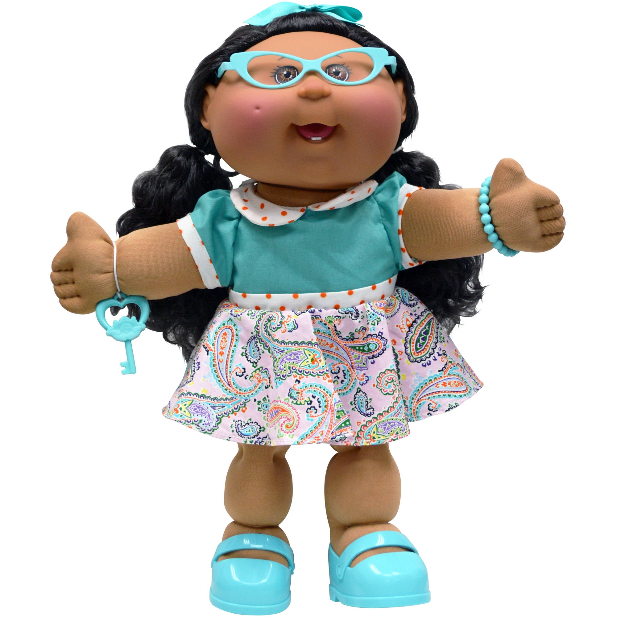 cabbage patch kid with black hair