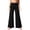 Black #1, variant on WULMLEO Women's Casual Comfy Solid/Tie Dye Wide Leg Palazzo Lounge Pants Pink S