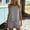 Gray, variant on Wovilon Women's 2 Piece Sleeveless Cotton Linen Outfit Set with Ruffled Trim, Casual Tank Top and Drawstring Shorts, Summer Matching Relaxed Wear for Vacation